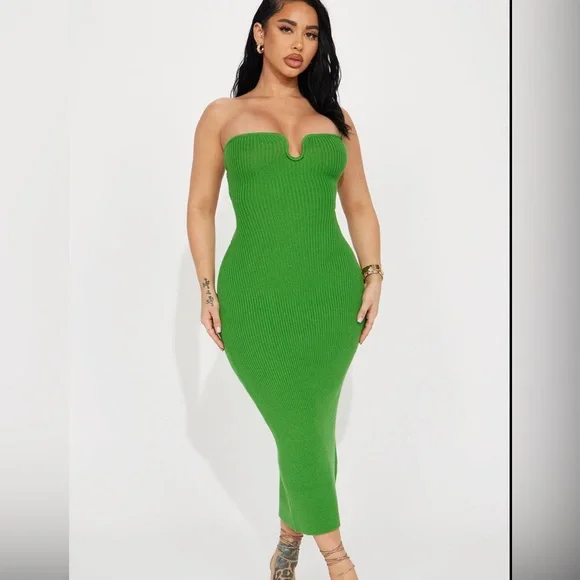 Fashion Nova | Dresses | Green Midi Dress | Poshmark Fashion Nova | Dresses | Green Midi Dress | Poshmark